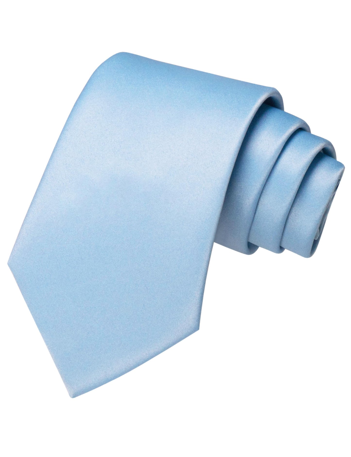 JEMYGINS Baby Blue Tie Mens Necktie for Business and Wedding (Light Blue)