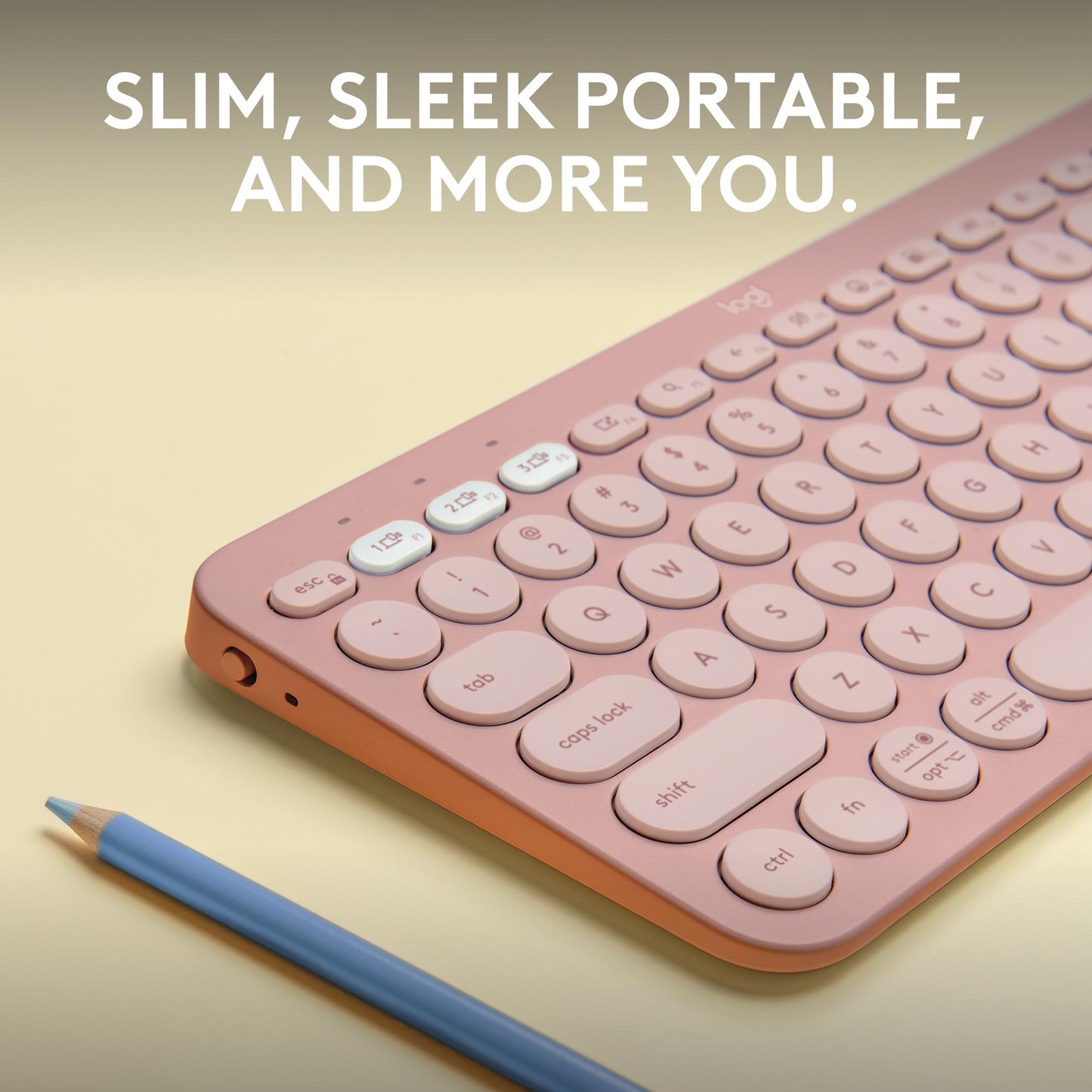 Logitech Pebble Keys 2 K380s, Multi-Device Bluetooth Wireless Keyboard with Customizable Shortcuts, Slim and Portable, Easy-Switch for Windows, macOS, iPadOS, Android, Chrome OS - Tonal Graphite