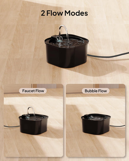 Cat Water Fountain: 84oz/2.5L Pet Water Fountain for Cats Indoor, Super Silent Automatic Cat Drinking Fountain, BPA Free