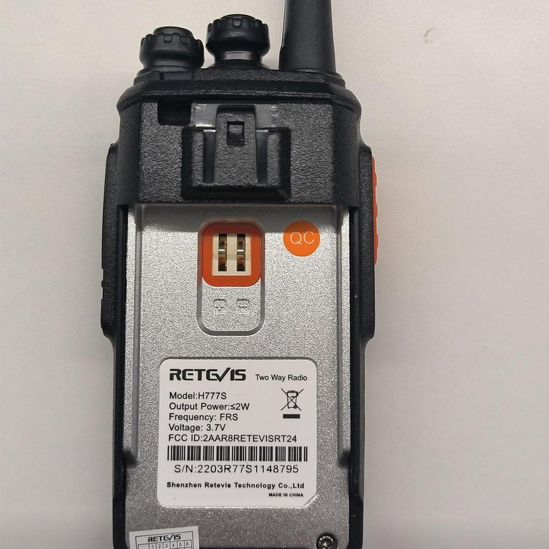 Retevis H-777S Walkie Talkies Long Range,Heavy Duty Portable FRS Two-Way Radios, Hands Free,Safe Call,Rugged Commercial 2 Way Radios with Gang Charger,for Warehouse, Churches,Jobsite(6 Pack)