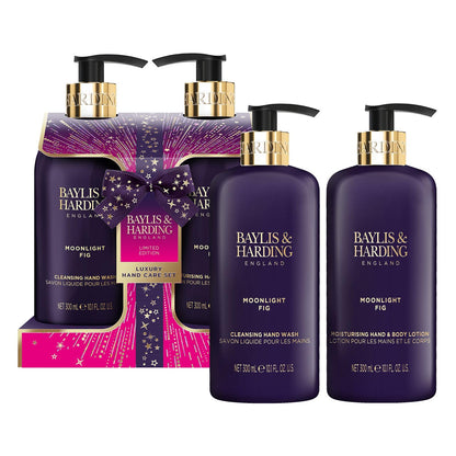 Baylis & Harding Gift Set for Women - Hand & Skincare Pack - Moonlight Fig & Pomegranate Indulgent
