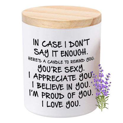 BFJLIFE Candles Gifts for Her Funny Novelty Unique Valentines Mothers Day Anniversary Birthday Christmas Gifts for Her Girlfriend Wife Women Stocking Stuffers Lavender Scented Soy Candle