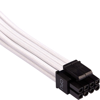 CORSAIR CP-8920224 Premium Individually Sleeved PSU Cables Pro Kit – Black, 2 Year Warranty, White