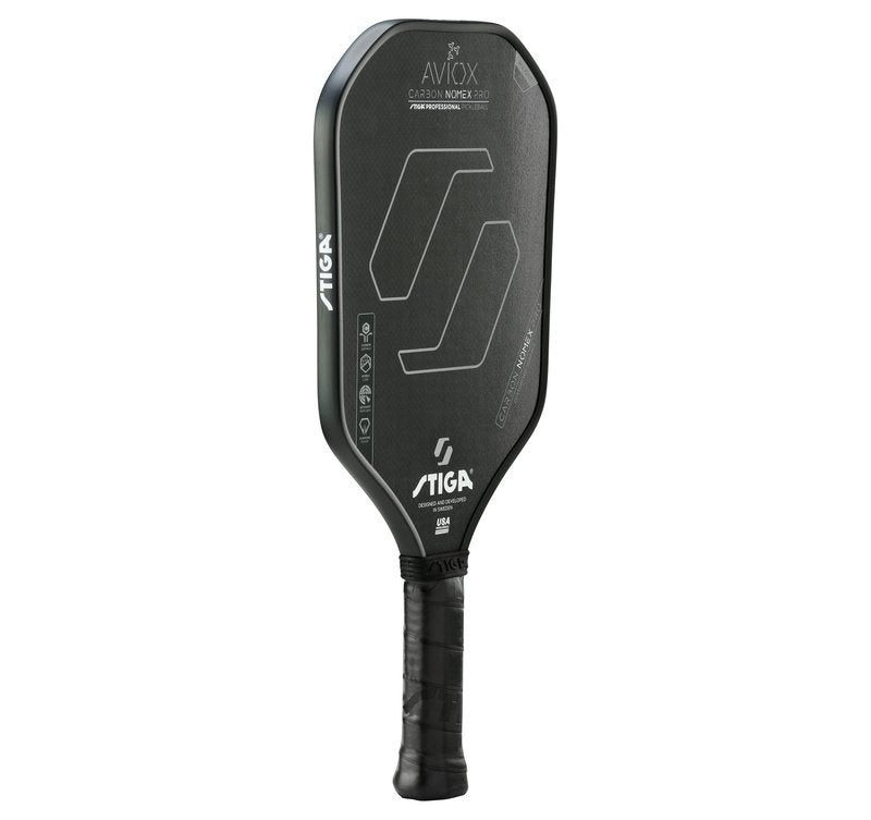 STIGA Aviox Carbon Nomex Pro Pickleball Paddle | Midweight Carbon Fiber Paddle for Power & Speed - Professional Grade - USAPA Approved - Designed in Sweden