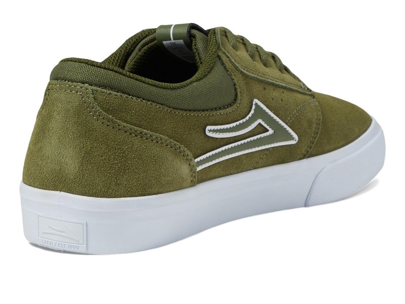 Lakai Griffin Mens Skate Shoes, Olive Suede, 7.5