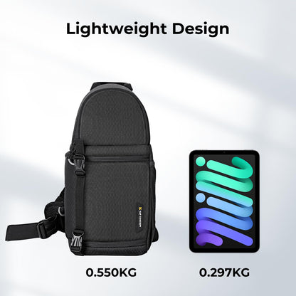 K&F Concept Camera Sling Bag Crossbody Bag Waterproof Camera Shoulder Backpack DSLR/SLR/Mirrorless Camera Case
