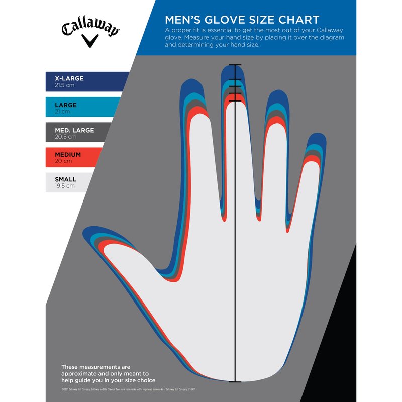 Callaway Golf Weather Spann Glove (Worn on Right Hand,White,Medium,Ladies)