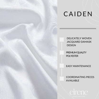 Elrene Home Fashions Caiden Elegance Damask Tablecloth, 60" x 144", White