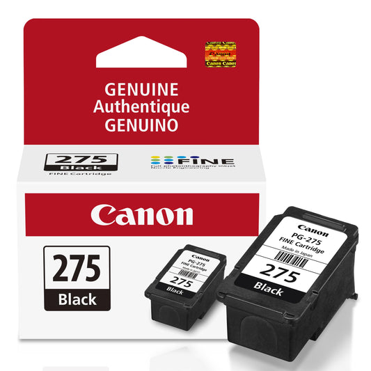 Canon PG-275 Genuine Black Ink Cartridge, Compatible with TS3520/3522, TR4720/4722, TS3720/3722