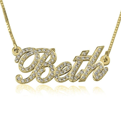RESVIVI Dainty Custom Name Necklace Personalized Nameplate Necklace Customized Name Jewelry Gift for Women Mother