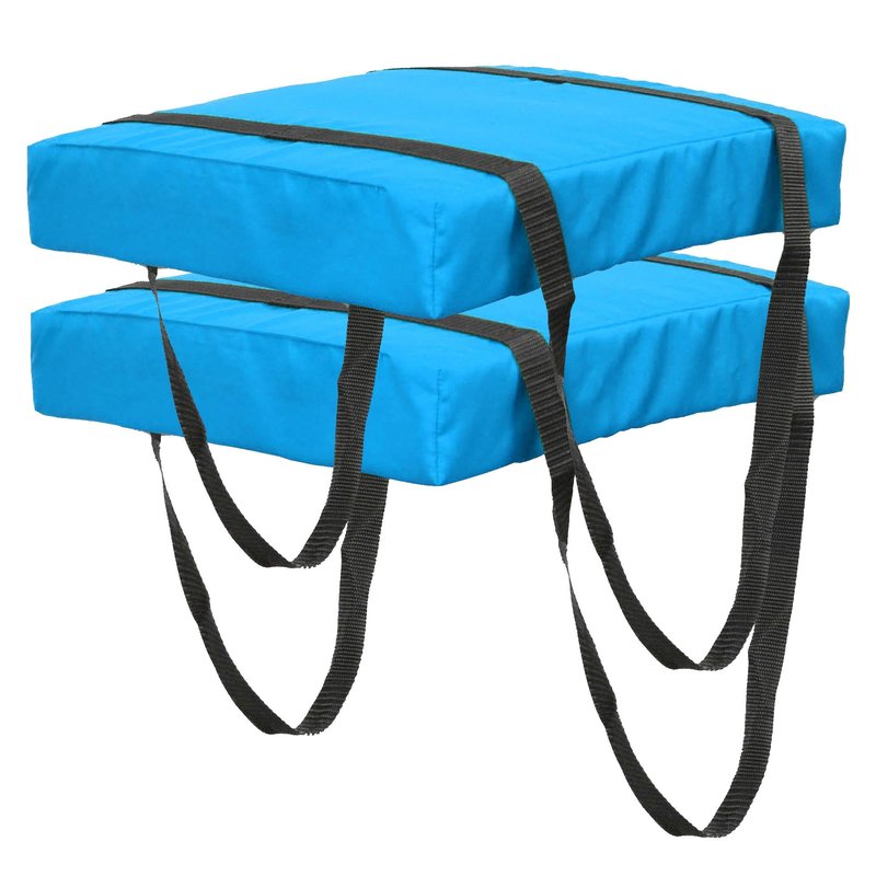 Bradley 2 Pack Type IV Boat Cushion USCG Approved Throwable Flotation Device; Coast Guard Approved Throw Preserver with Foam Cushion; throwable Boat Safety Device