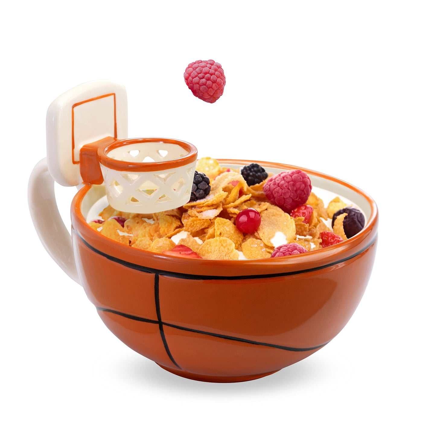 MAX'IS Creations The Mug with a Hoop Basketball Mugs Novelty Coffee Mugs Hot Chocolate Mug Coach Sports Basketball Gifts for Boys 8-12 Accessories Stuff, Funny Christmas Gifts for Kids Family, 16oz