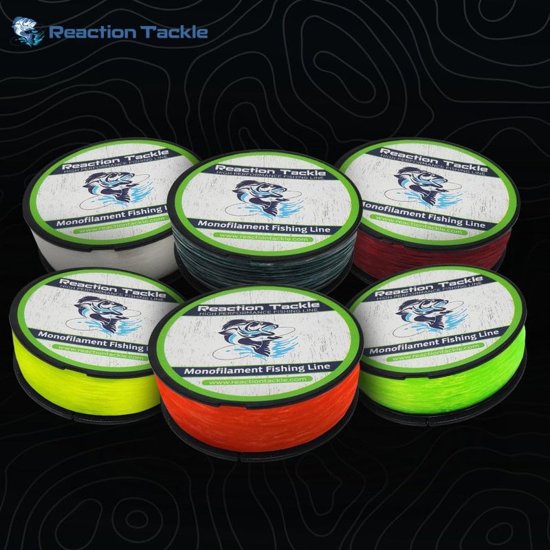 Reaction Tackle Monofilament Fishing Line - Premium Nylon Mono Line, Strong & Abrasion-Resistant, Low Memory for Smooth Long Casts - Freshwater & Saltwater - Hi Vis Green | 80lb (730 Yards)