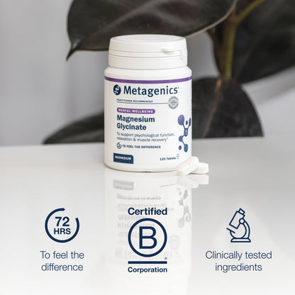 Metagenics Magnesium Glycinate 100mg - High Strength Supplement - Sleep Support - Easily Absorbable, Gentle on Digestion - 120 Tablets