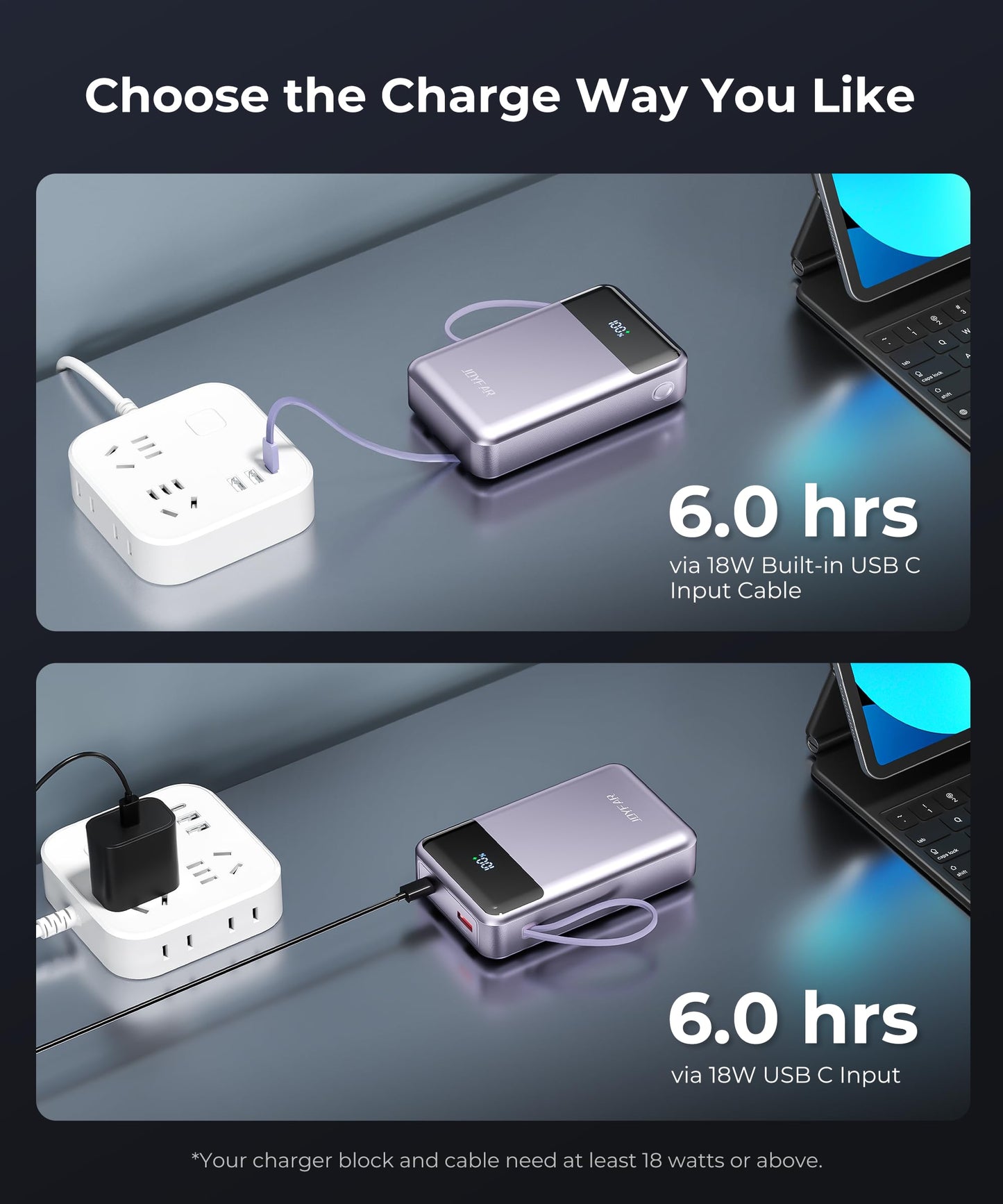 Portable-Charger-Power-Bank Travel Essentials Battery Pack USB C 30000mAh Built in Cable 22.5W Phone Fast Charging Powerbank Compatible with iPhone 16 15 14 13 12 11 iPad Samsung Google Xiaomi