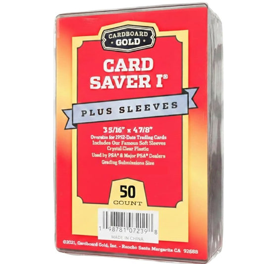 Cardboard Gold Card Saver 1-2000 Count - Semi Rigid Card Holder, Trading Card Protectors - PSA-Approved Cardsaver for Baseball, Trading, Sports Cards - Card Sleeves, Binder, & Storage Box Compatible