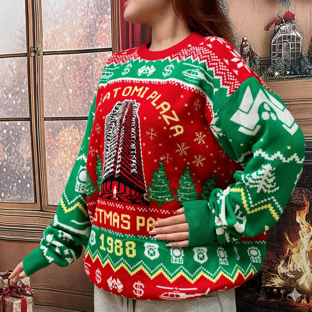 Ugly Christmas Sweater for Women 2025 - Ugly Knitted Sweaters for Men, Women - Xmas Movie Sweater - X-mas Knitted Sweatshirt - Gifts for Christmas (XL)
