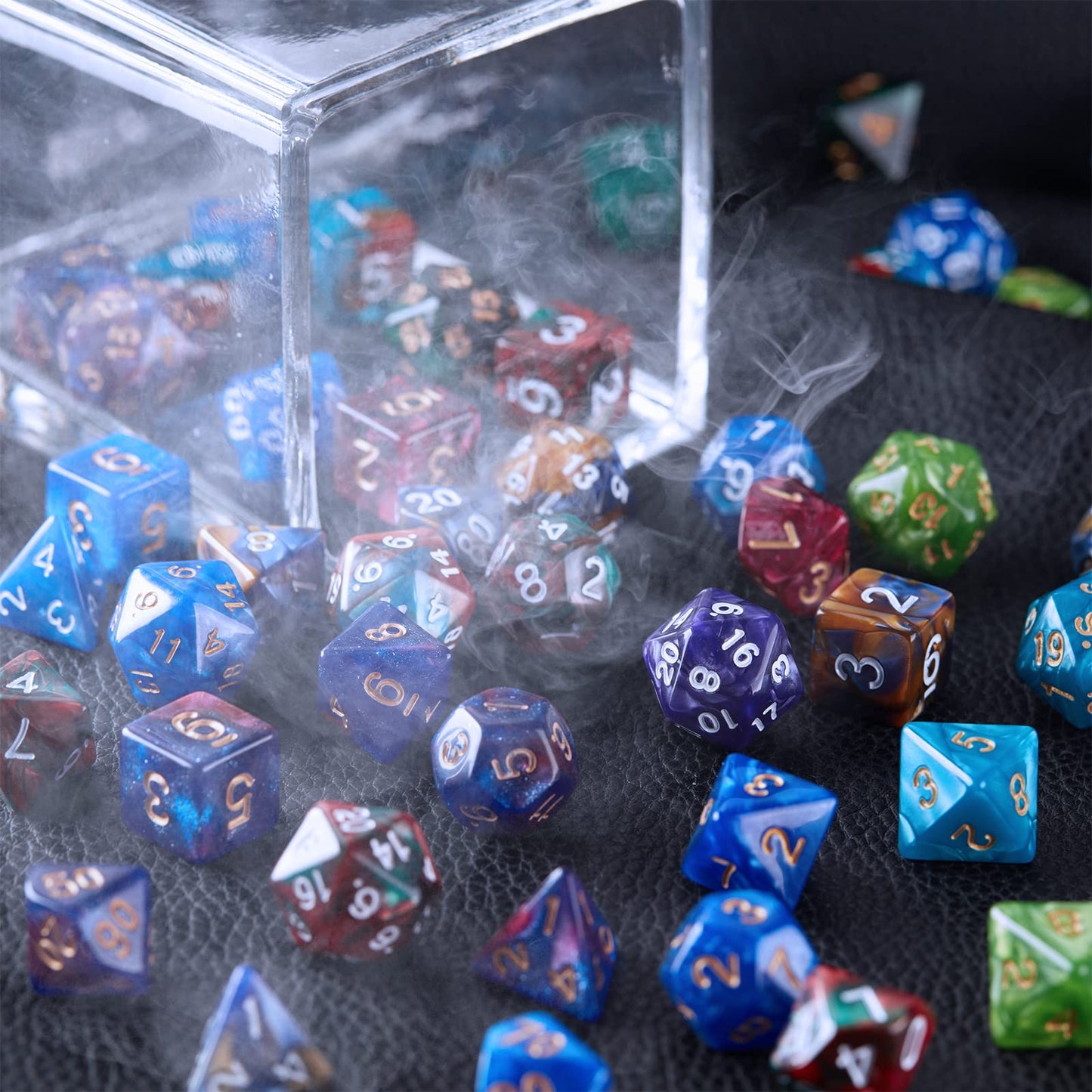 CiaraQ DND Dice Sets - 26 X 7 Polyhedral Dice (182pcs) with a Large Drawstring Bag Great for Dungeons and Dragons, Role Playing Table Game.