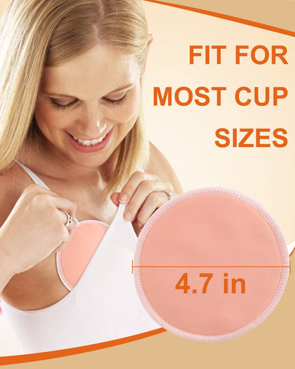 Lictin 12 pcs (6 Pairs) Nursing Pads Set Nursing Pads Washable Organic Bamboo Nursing Pads Reusable Nursing Pads Washable Soft Absorbent Nursing Pads with 1 Laundry Bag and 2 Organza Bags