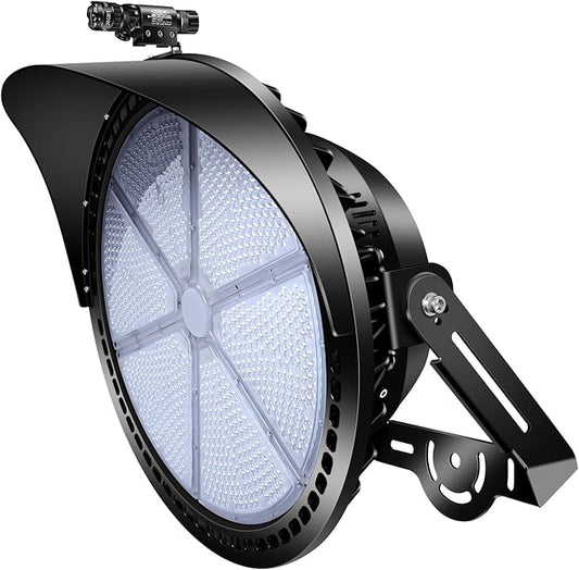 Juyace 800W Led Stadium Flood Light Outdoor Super Bright Commercial Area Lighting 100-277V 5000K Daylight IP65 Waterproof Arena for Sport Fields and Courts