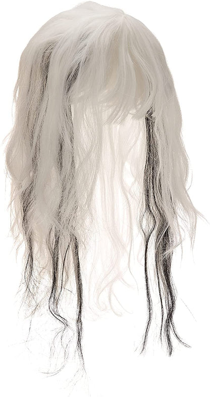 Forum Novelties Adult Black Streaked Phantom Wig, White, One Size
