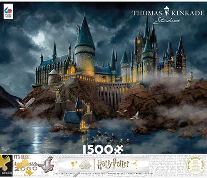 Ceaco - Thomas Kinkade - Harry Potter - Hogwart's Castle - 1500 Piece Jigsaw Puzzle