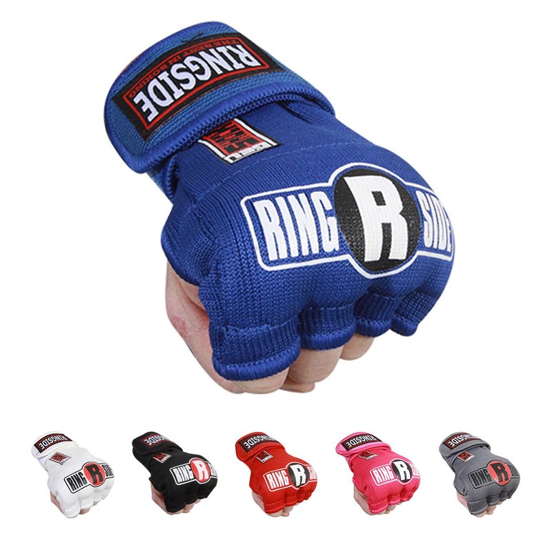 Ringside Quick Wrap Gel Shock MMA Boxing Hand Wraps, Large/Xlarge, Blue