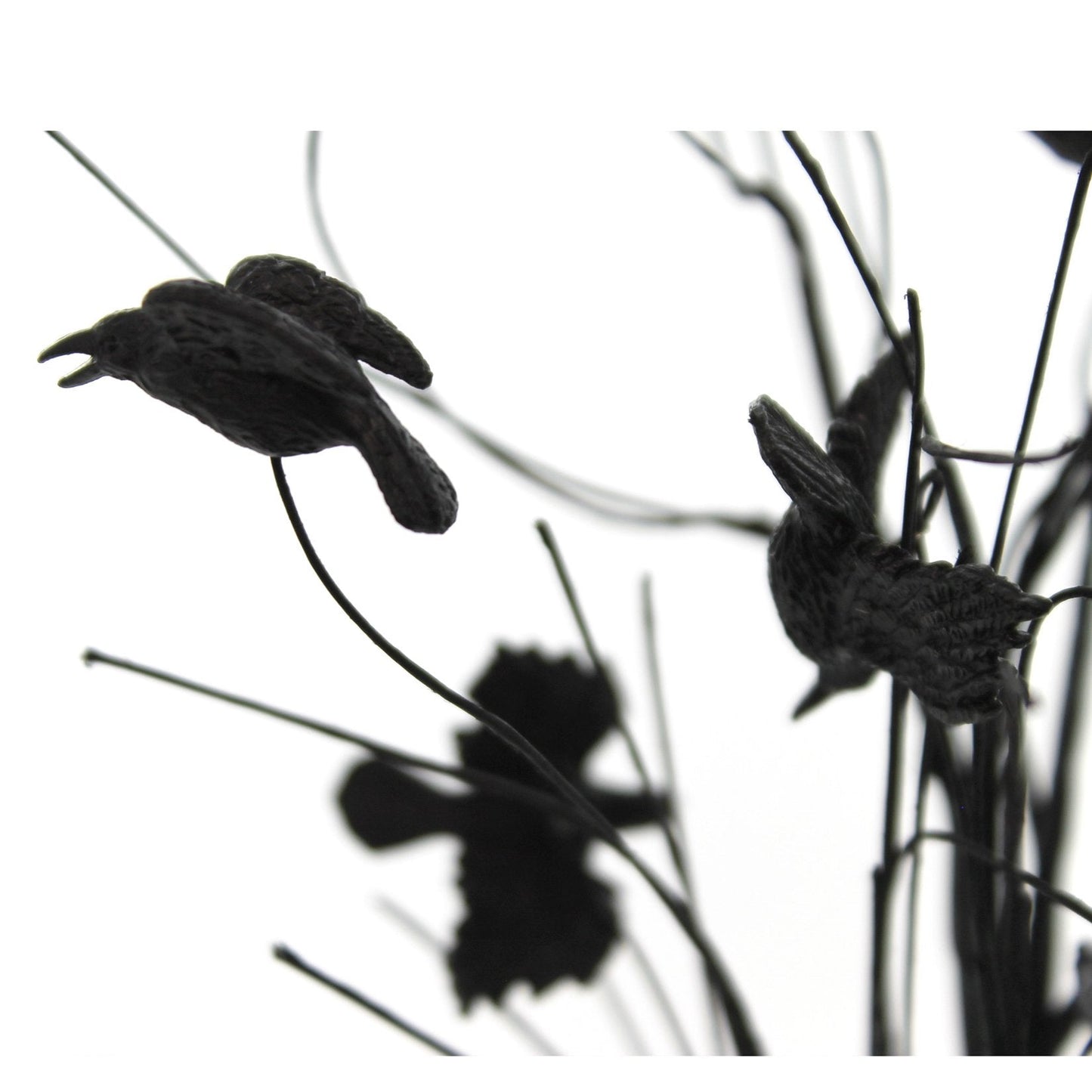 Department 56 Halloween Accessories for Village Collections Murder of Crows Tree Figurine, 10.04 Inch, Black