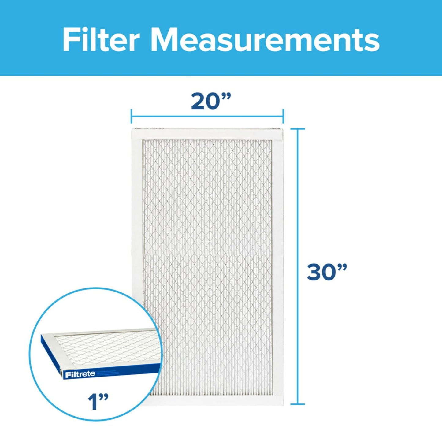 Filtrete 20x30x1 AC Furnace Air Filter, MERV 13, MPR 2200, Elite Allergen, Bacteria & Virus Filter, 3-Month Pleated 1-Inch Electrostatic Air Cleaning Filter, 6-Pack (Actual Size 19.81x29.81x0.78 in)