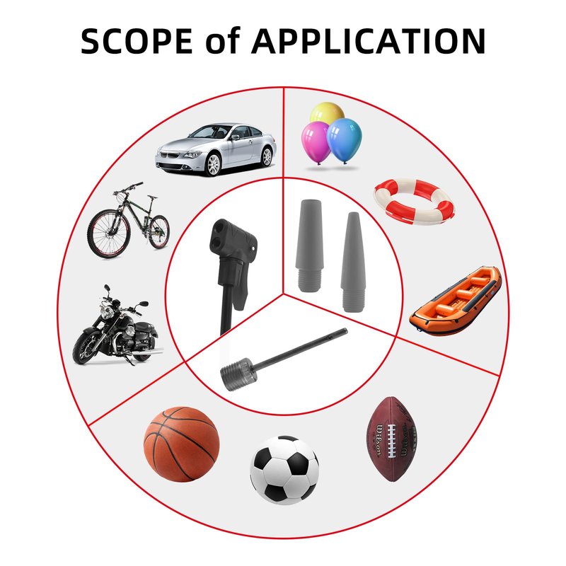 TOOLITIN Bike Pump with Precision Digital Pressure Gauge,Floor Bicycle Tire Pump Compatible with Presta and Schrader Valve, Air Pump for Bicycle, Balls, Scooter, etc.