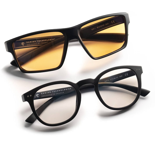Horus X ® • Blue Light Glasses Men Women | Pack Screen Protection Computer Gaming Glasses| Bundle Clear and Amber Lenses