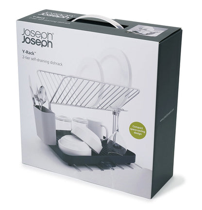 Joseph Joseph Y-Rack 2-Tier Dish Drainer - Grey