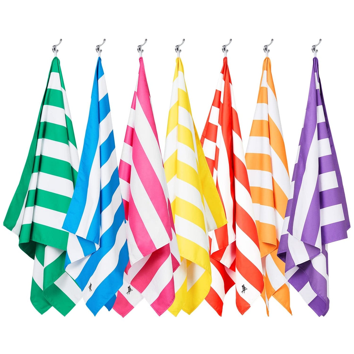 Dock & Bay Beach Towel - Quick Dry, Sand Free - Compact, Lightweight - 100% Recycled - Includes Bag - Cabana - Phi Phi Pink - Large (160x90cm, 63x35)