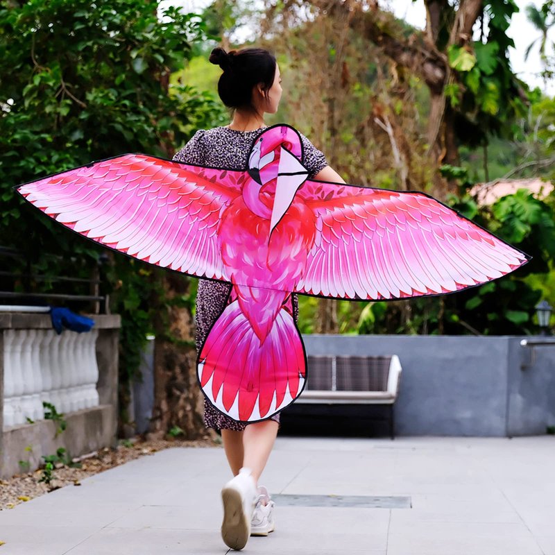Mint’s Colorful Life Pink Kite for Kids Adults, Large Flamingo Bird Kite Easy to Fly Beach Kites