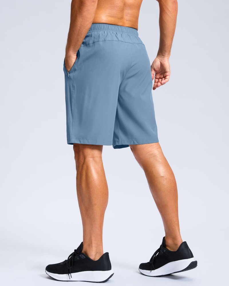 G Gradual Men's Athletic Running Shorts with Zipper Pockets Quick Dry 7"/ 5"/ 9" Workout Gym Shorts for Basketball Hiking(Federalblue,9XXXL)