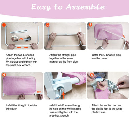 Foldable Cat Window Perch, Cordless Cats Window Hammock Window Bed for Indoor, Large Window Seat Sill Cat Perch, Strong Suction Cup & Sturdy Metal Frame & Breathable Mat