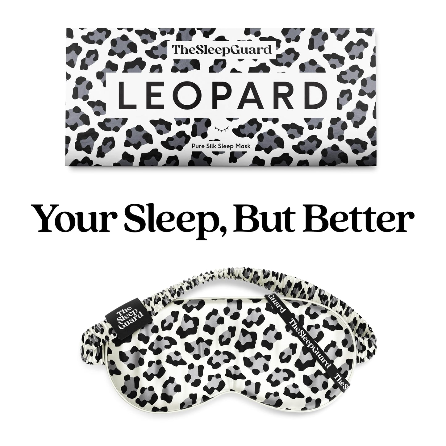 TheSleepGuard Pure Silk Sleep Mask [100% 6A Mulberry Silk, 22 Momme] Light Blocking Travel Essentials. Eye Masks for Sleeping. Black Oeko-Tex Blindfold. Eye Covers for Men & Women