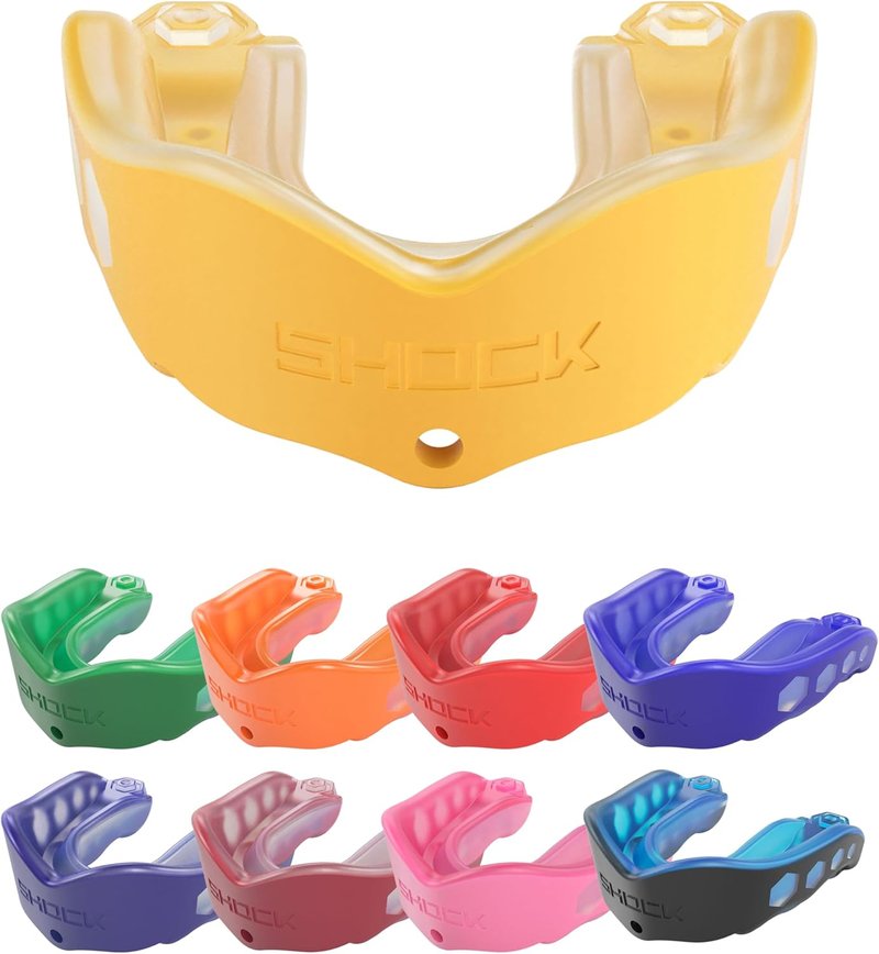 Shock Doctor Mouth Guard - Heavy Duty Sports Protection | Custom Fit for Hockey, Lacrosse, Baseball & Wrestling | Adult & Youth Sizes