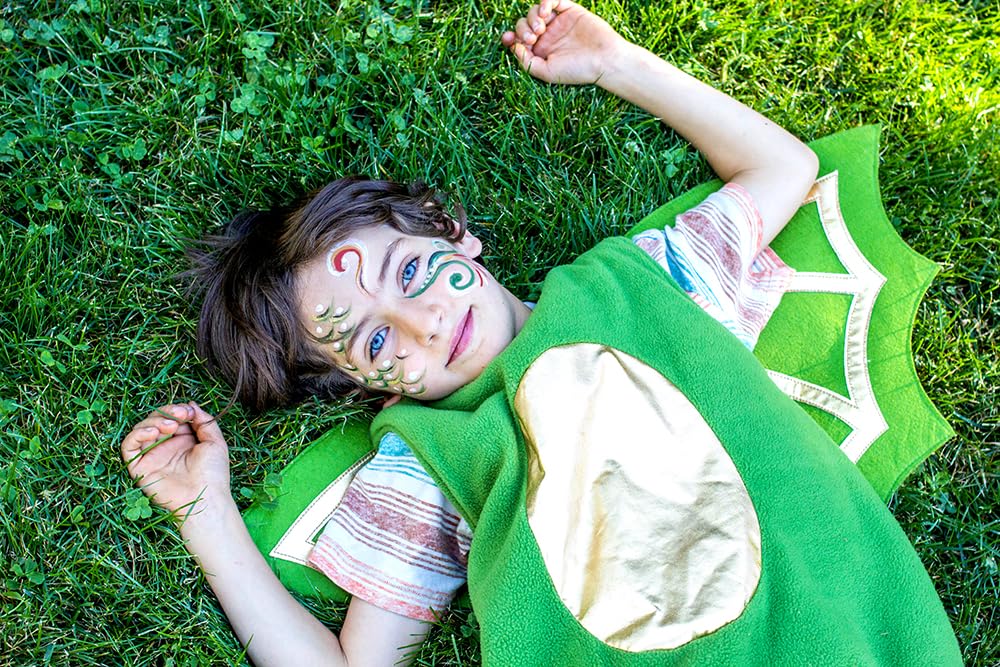 Natural Earth Paint Face Paint Kit – Non-Toxic, Mineral Makeup for Kids & Adults – Organic, Long-Lasting, Easy to Wash Off – 6 Colors & 3 Bamboo Applicators – Made in USA