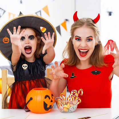 AUGSUN 12pcs Halloween Cookie Iron on Patches Halloween Embroidered Sew Applique Repair Patch Cute Cookie DIY Crafts for Clothing Jacket Jeans Pants Dress Backpack Hat Decorations Gift