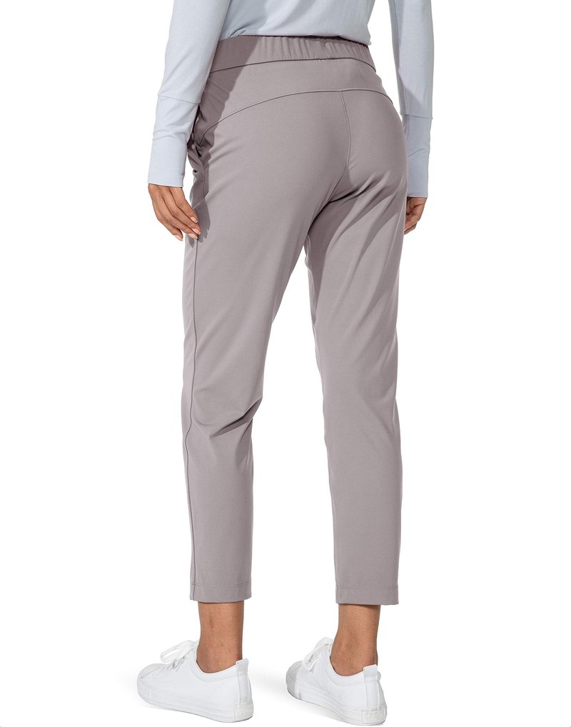 G Gradual Women's Pants with Deep Pockets 7/8 Stretch Sweatpants for Women Athletic, Golf, Lounge, Work (Dusty Grey, XX-Large)