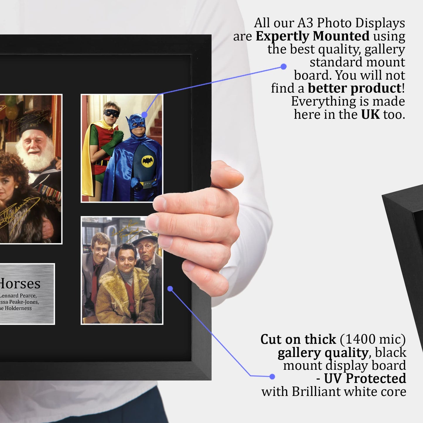 HWC Trading FR A3 Only Fools & Horses Gifts Printed Signed Autograph Picture for TV Memorabilia Fans - A3 Framed