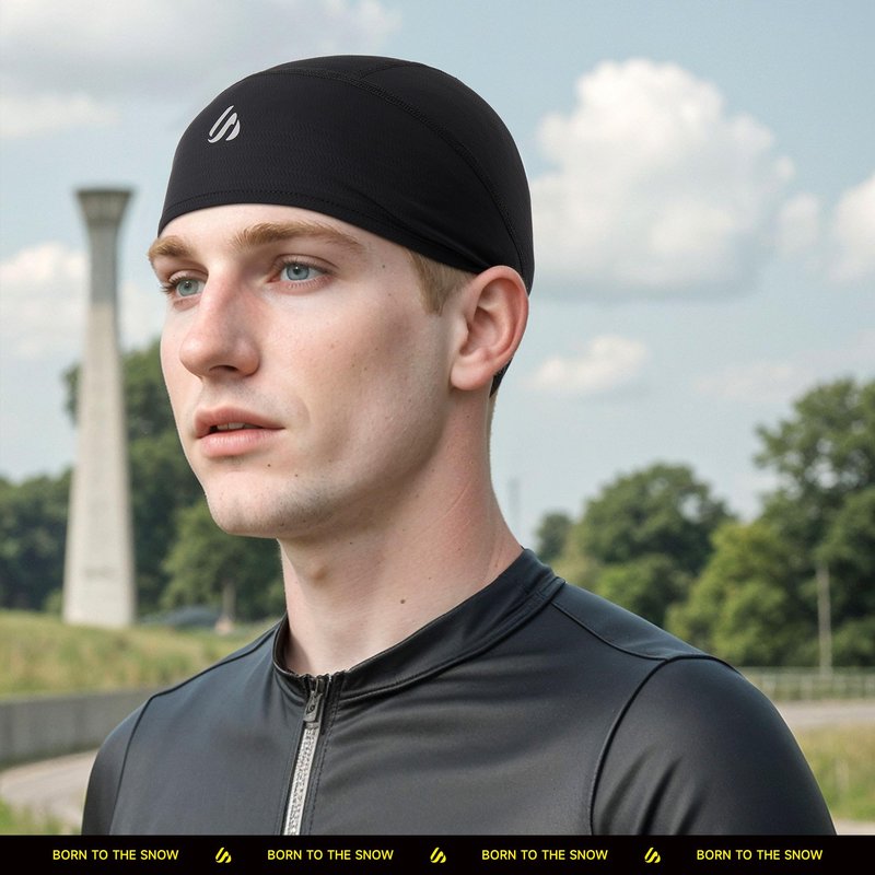 SAITAG 3 Pieces Skull Cap for Men Women Cooling Hat Welding Cycling Bike Head Wrap Hard Hat Durags- Fits Under Helmets