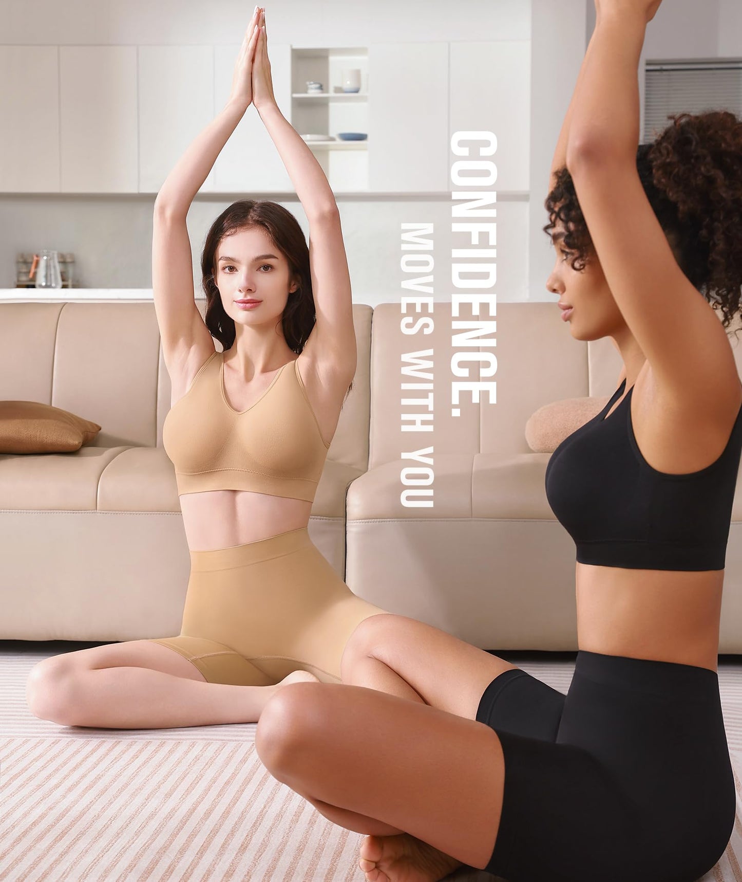 BESTENA Sports Bras for Women, 3 Pack Seamless Comfortable Yoga Bra with Removable Pads