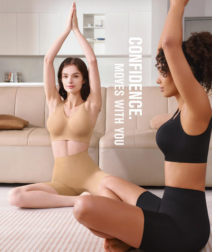 BESTENA Sports Bras for Women, 3 Pack Seamless Comfortable Yoga Bra with Removable Pads