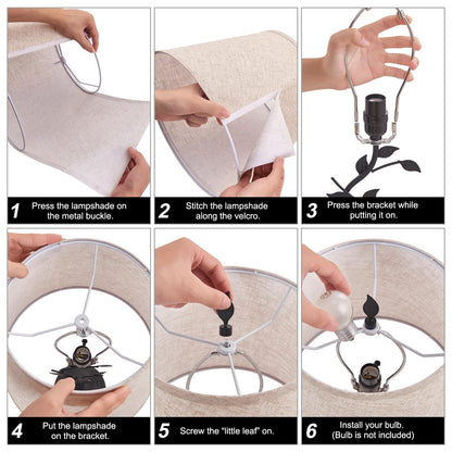 Kakanuo Table Lamp for Bedside, Lamp for Living Room with USB-A and USB-C Charging Ports, Traditional Tall Bedroom Lamp for End Table