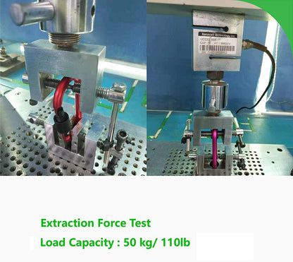 Carago Carabiner Clips with Screw Gate, 10 Pack Carabiners Hiking Clips with 7.5mm Diameter Aluminum Rod (10 Color (10 Pack))