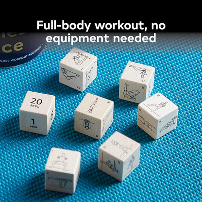 Chronicle Books Fitness Dice: 7 Wooden Dice, Over 45,000 Workout Routines
