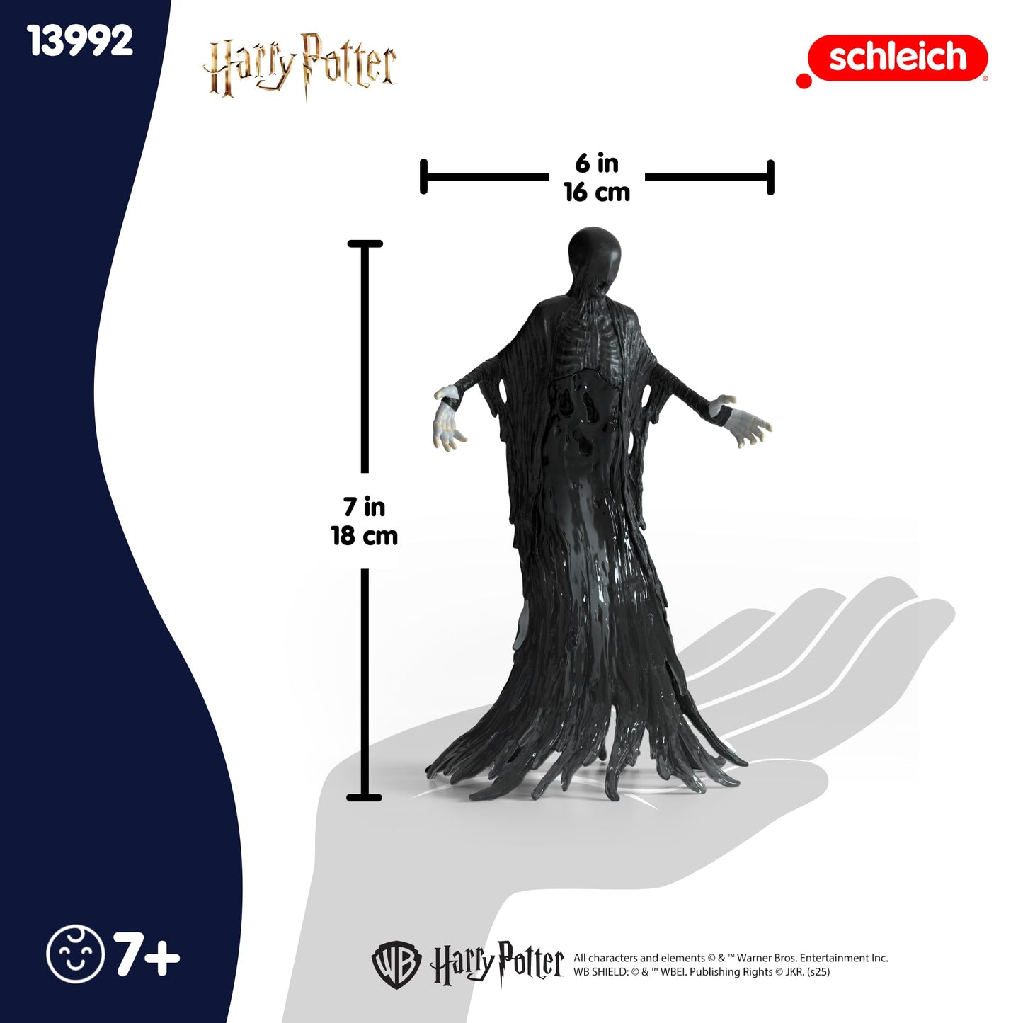 Schleich Harry Potter - 6" Dementor Figurine - Wizarding World Collectible Figures for Kids and Adults - Halloween Dementor Decoration - Toys for Ages 6+ | 13992