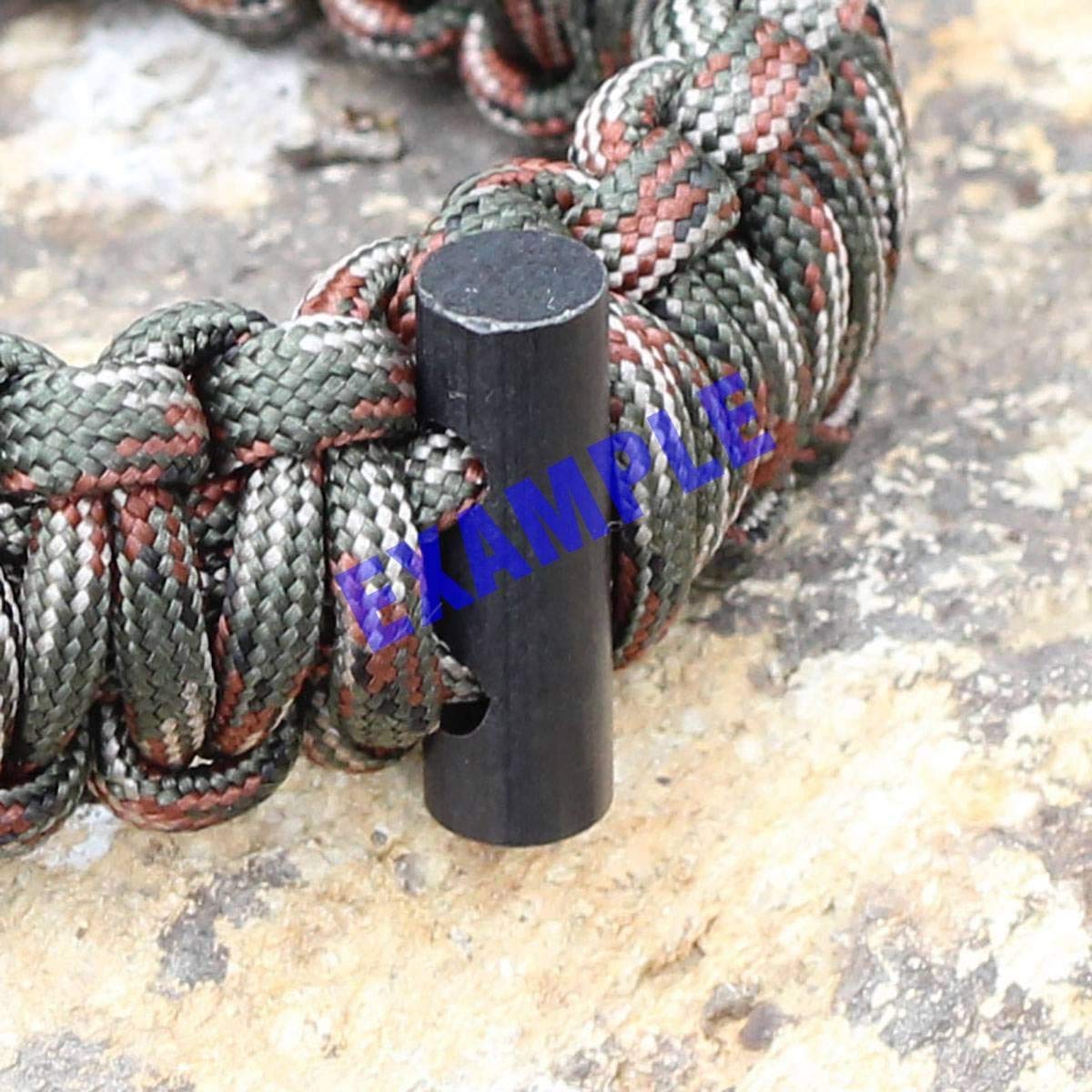 bayite Small Ferro Rod Survival Drilled Flint Fire Starter with Toggle Hole for Paracord Bracelet Necklace 1 Inch Pack of 6